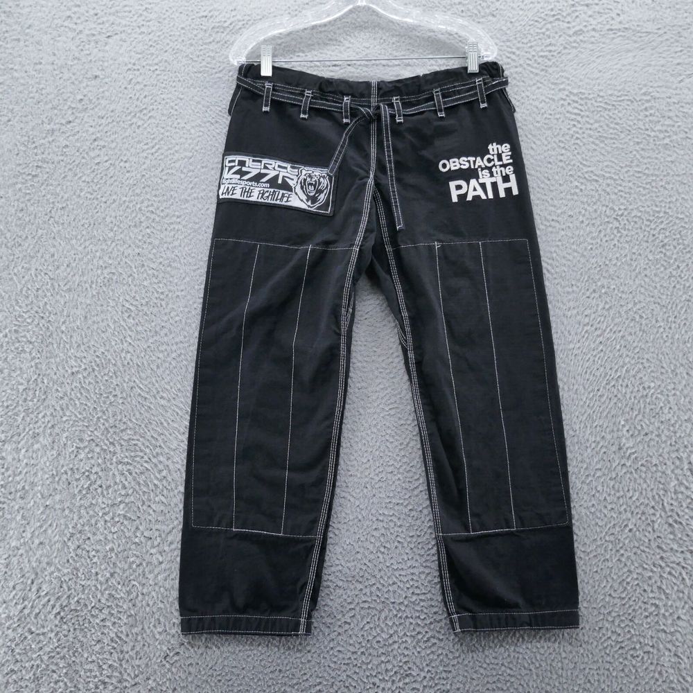 CK Contract Killer Kids Fight Life Jiu Jitsu Pants K3‎ 32x27 Black Martial Arts